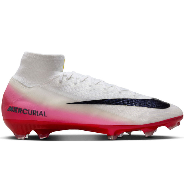 Nike Air Zoom Mercurial Superfly 10 Elite FG Fear Nothing - Wit/Rood/Dark Obsidian