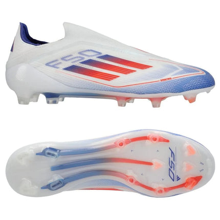 Adidas F50 Elite Laceless FG Advancement - Wit/Rood/Blauw