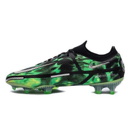Nike Phantom GT 2 Elite FG Shockwave - Zwart/Zilver/Groen