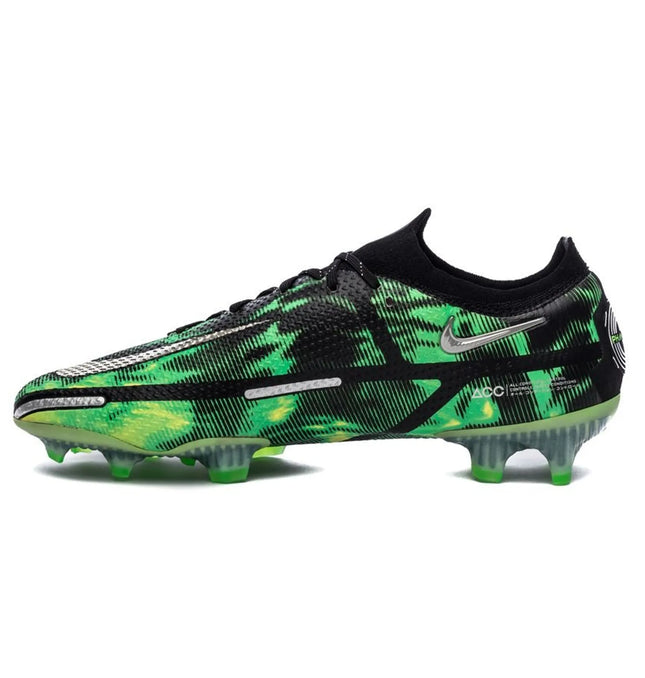 Nike Phantom GT 2 Elite FG Shockwave - Zwart/Zilver/Groen