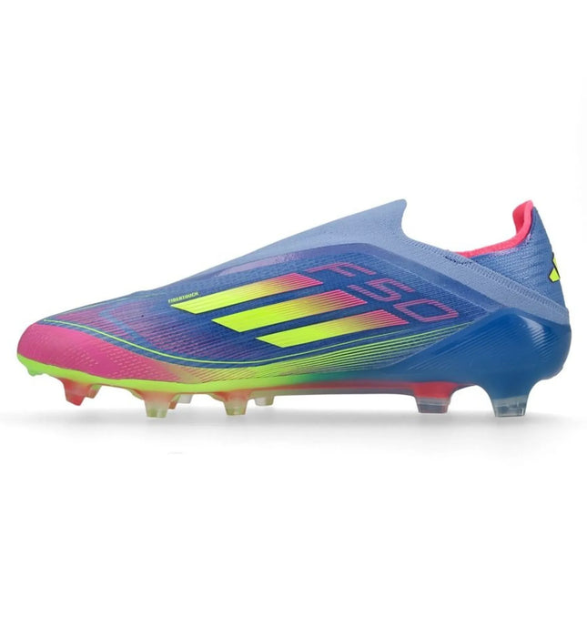 Adidas F50 Elite Laceless FG Celestial Victory - Blue Fusion/Lucid Lemon/Lucid Pink