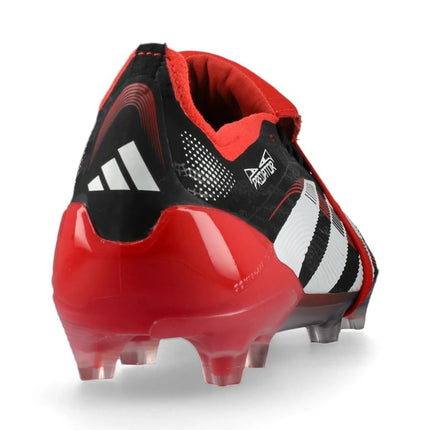 Adidas Predator Elite Fold-over Tongue FG Moments - Zwart/Wit/Rood LIMITED EDITION