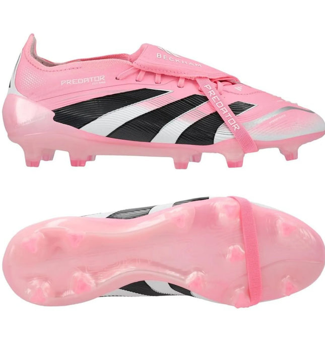 Adidas Predator Elite Fold-over Tongue FG David Beckham - Beam Pink/Zwart/Wit LIMITED EDITION