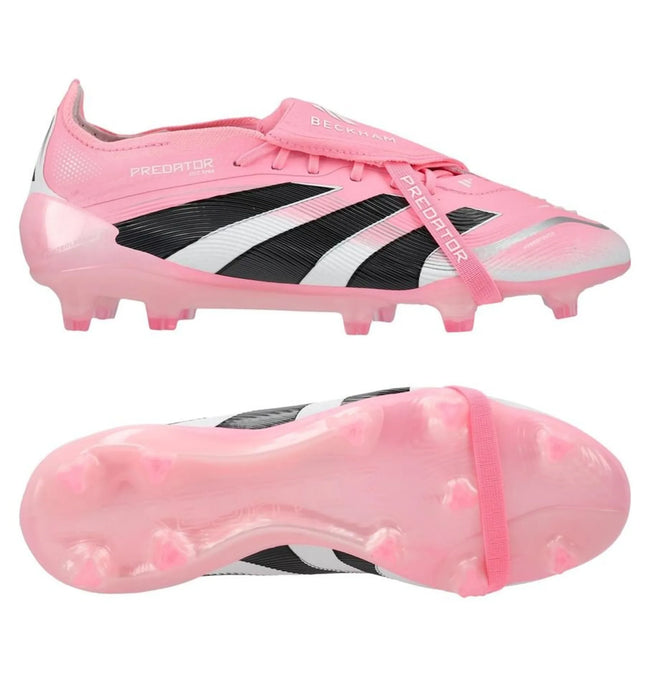 Adidas Predator Elite Fold-over Tongue FG David Beckham - Beam Pink/Zwart/Wit LIMITED EDITION