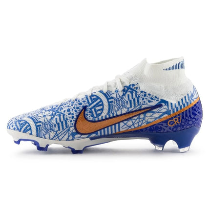 Nike Air Zoom Mercurial Superfly Elite 9 FG CR7 Personal Edition - Wit/Koper/Blauw