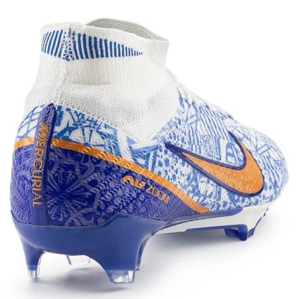 Nike Air Zoom Mercurial Superfly Elite 9 FG CR7 Personal Edition - Wit/Koper/Blauw