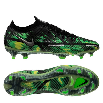Nike Phantom GT 2 Elite FG Shockwave - Zwart/Zilver/Groen