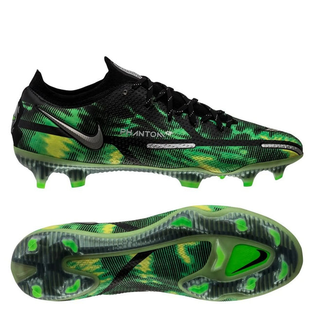 Nike Phantom GT 2 Elite FG Shockwave - Zwart/Zilver/Groen