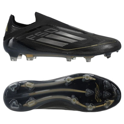 Adidas F50 Elite Laceless FG Dark Spark - Zwart/Zilver/Goud