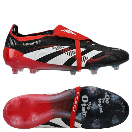 Adidas Predator Elite Fold-over Tongue FG Moments - Zwart/Wit/Rood LIMITED EDITION