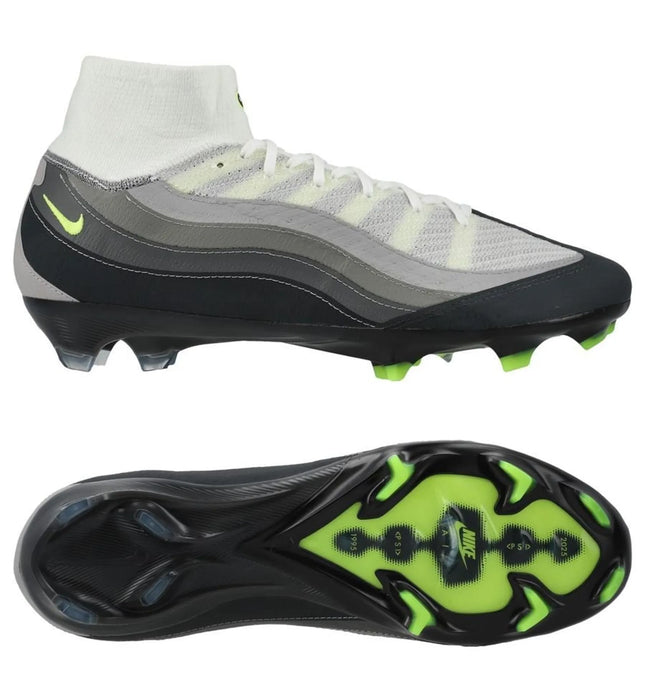 Nike Air Zoom Mercurial Superfly 10 X Air Max 95 Elite FG - Zwart/Geel/Grijs/Light Graphite LIMITED EDITION