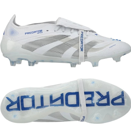 Adidas Predator Elite Fold-over Tongue FG Polar Victory - Wit/Zilver/Blauw