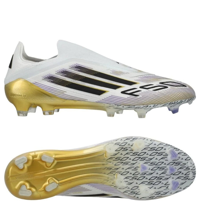 Adidas F50 Elite Laceless FG Road to Glory – Wit / Zwart / Goud