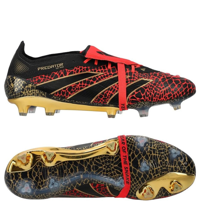 Adidas Predator Elite Fold-over Tongue FG Year of the Snake - Lucid Red/Goud/Zwart LIMITED