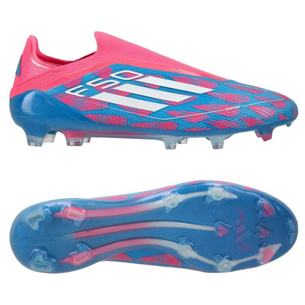 Adidas F50 Elite Laceless FG Reemergence - Blauw/Wit/Roze