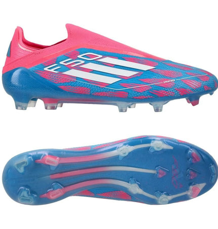 Adidas F50 Elite Laceless FG Reemergence - Blauw/Wit/Roze