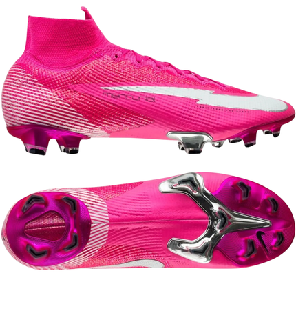 Nike Mercurial Superfly 7 Elite FG Mbappé Rosa - Roze/Wit/Zwart