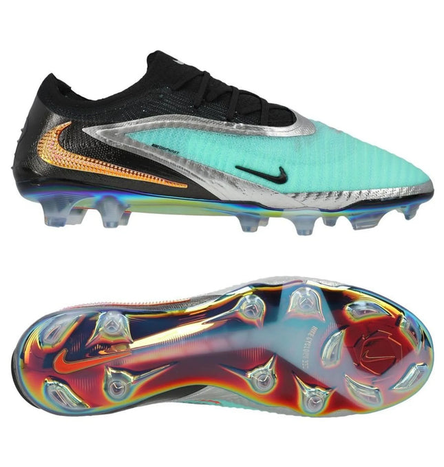 Nike Phantom 6 Elite Low Cut FG - Turquoise/Zilver/Zwart LIMITED EDITION