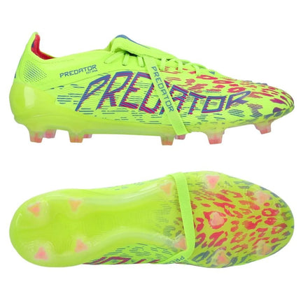 Adidas Predator Elite Fold-over Tongue FG Mystic Victory - Lucid Lemon/Lucid Pink/Blue Fusion