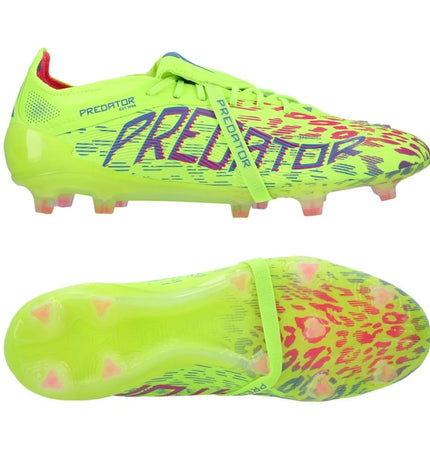 Adidas Predator Elite Fold-over Tongue FG Mystic Victory - Lucid Lemon/Lucid Pink/Blue Fusion