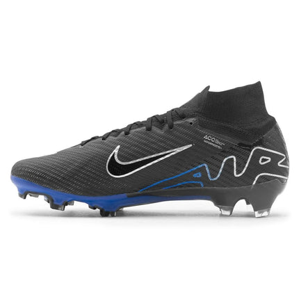 Nike Air Zoom Mercurial Superfly 9 Elite FG Shadow - Zwart/Zilver/Blauw